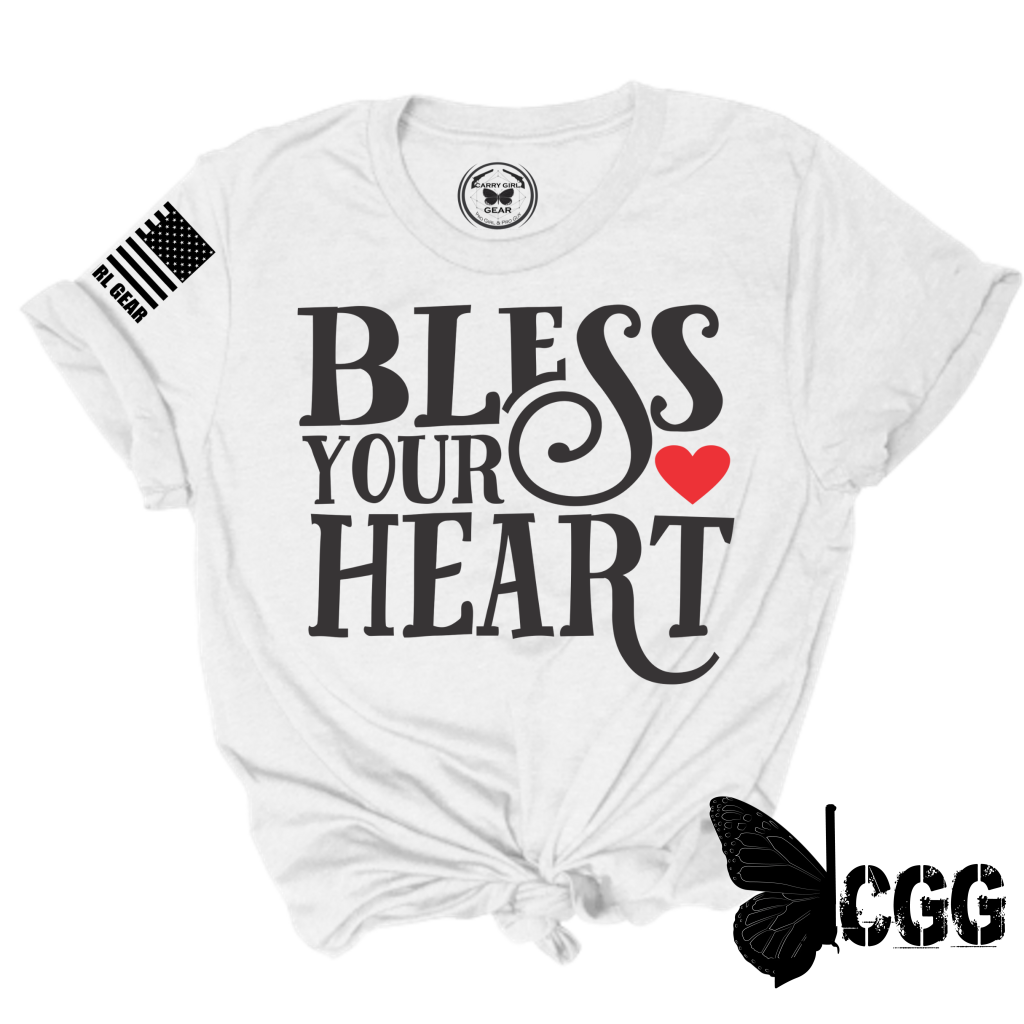 Bless Your Heart Tee Xs / White Unisex Cut Cgg Perfect