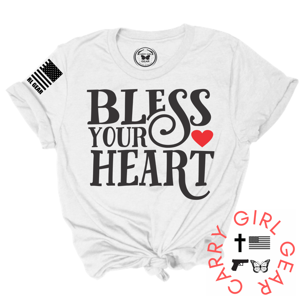 Bless Your Heart Tee Xs / White Unisex Cut Cgg Perfect