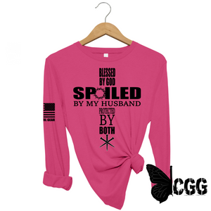 Blessed Spoiled & Protected Long Sleeve Berry / Xs