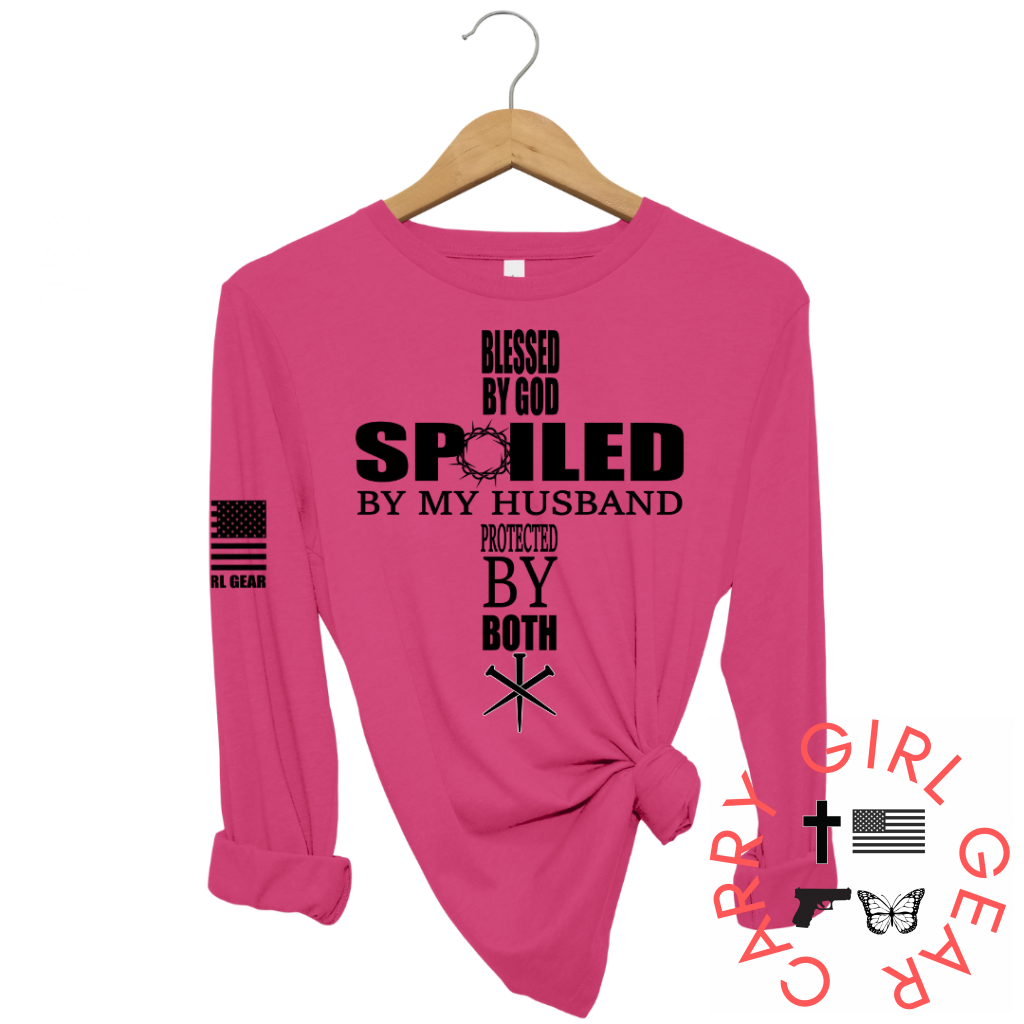 Blessed Spoiled & Protected Long Sleeve Berry / Xs