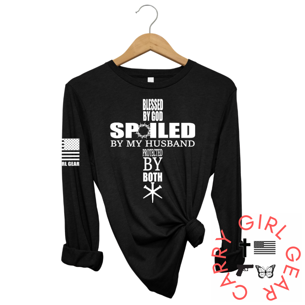 Blessed Spoiled & Protected Long Sleeve Black / Xs