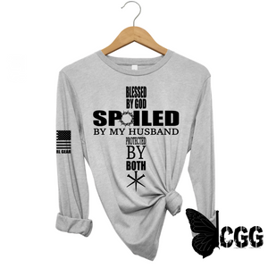 Blessed Spoiled & Protected Long Sleeve Steel / Xs