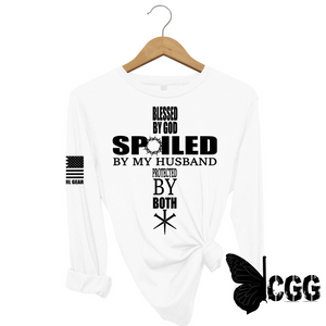 Blessed Spoiled & Protected Long Sleeve White / Xs
