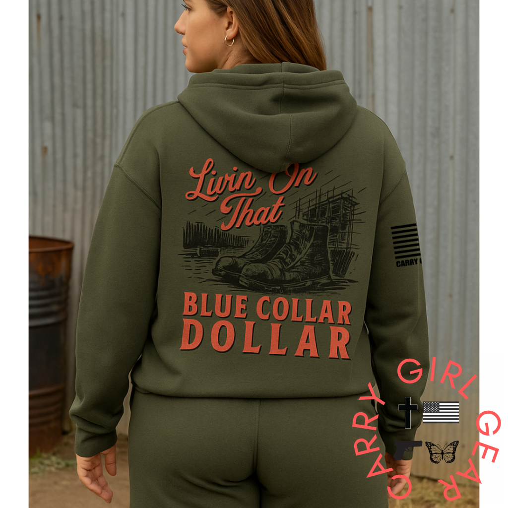 BLUE COLLAR DOLLAR LOUNGE SET MILITARY GREEN / S / XS