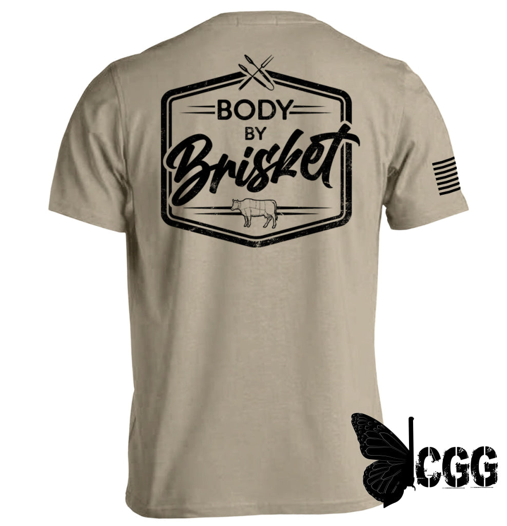 Body By Brisket Tan / S Tee Nc - Apparel