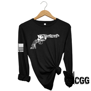 Bones Long Sleeve Black / Xs