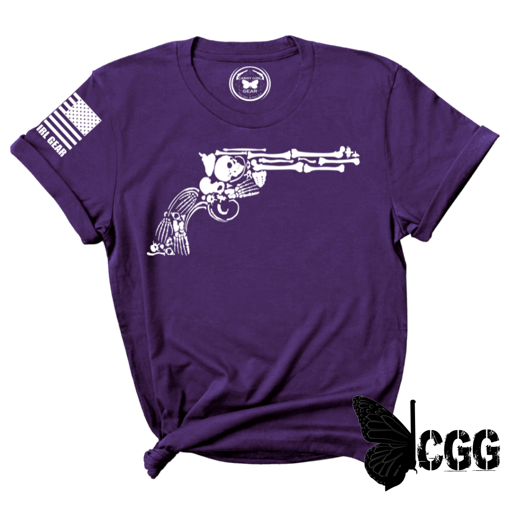 Bones Tee Xs / Purple Unisex Cut Cgg Perfect