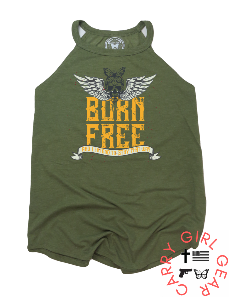 Born Free Badass Tank Xs / Military Green Cgg Badass Tank