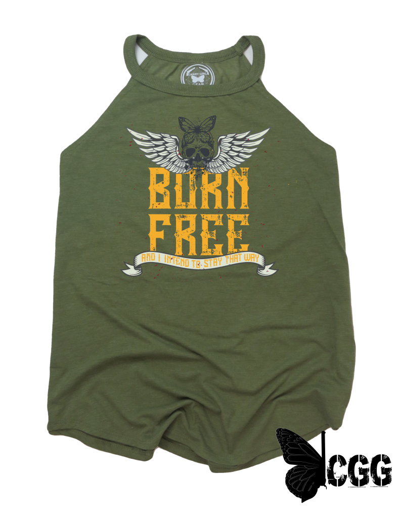 Born Free Badass Tank Xs / Military Green Cgg Badass Tank