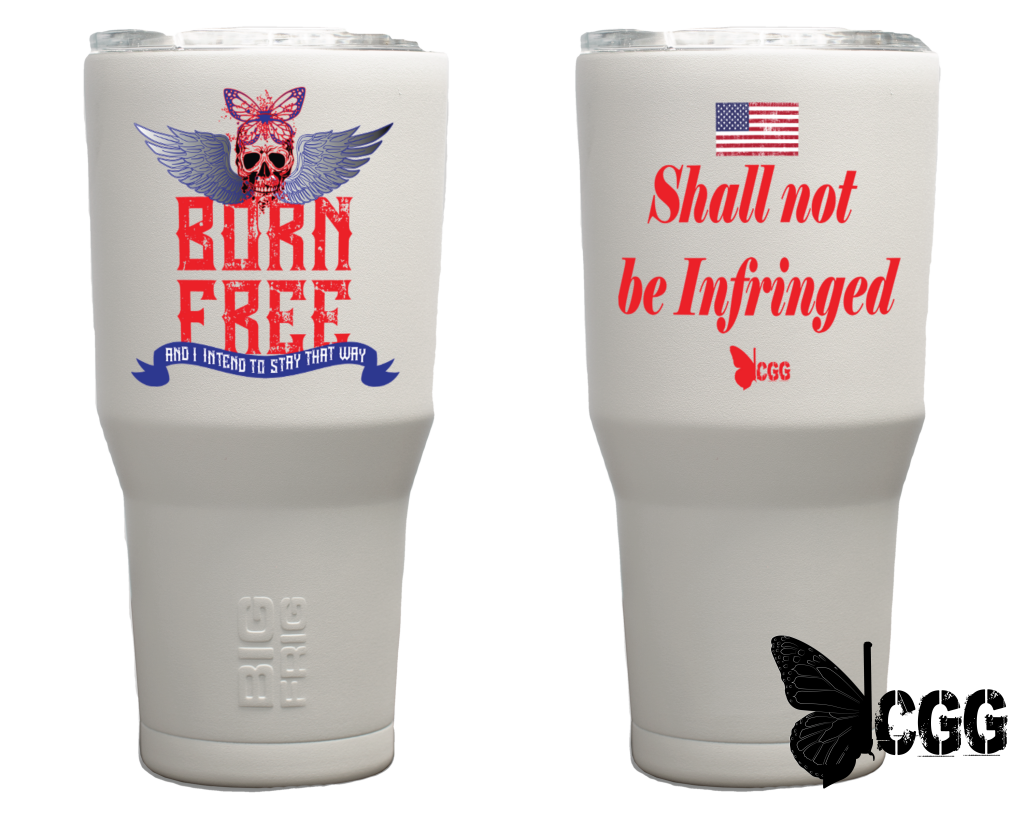 Born Free White Tumbler 30Oz / White Tumblers