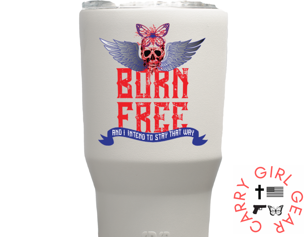 Born Free White Tumbler 30Oz Tumblers