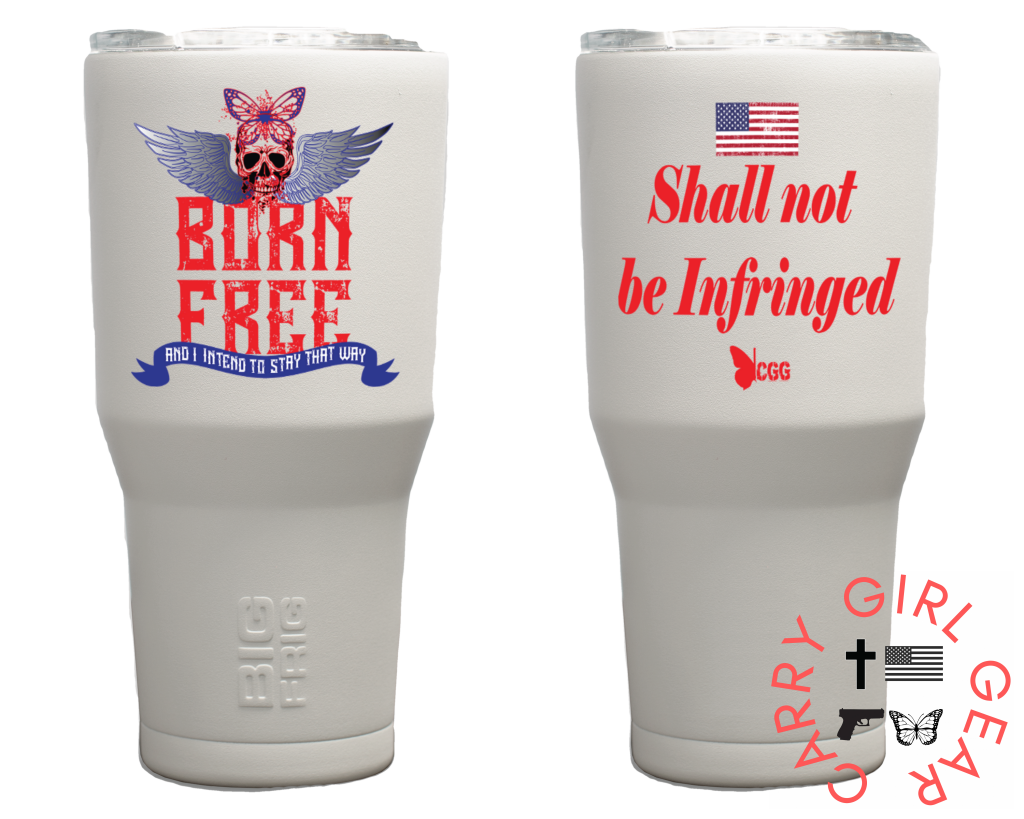 Born Free White Tumbler 30Oz / White Tumblers