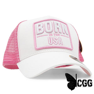Born In The Usa Pink Trucker Hat Hat