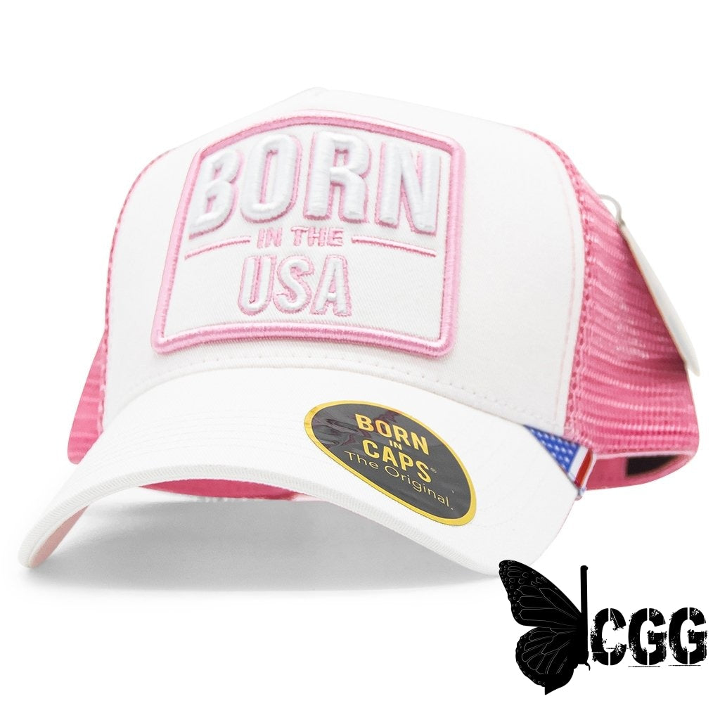 Born In The Usa Pink Trucker Hat Hat