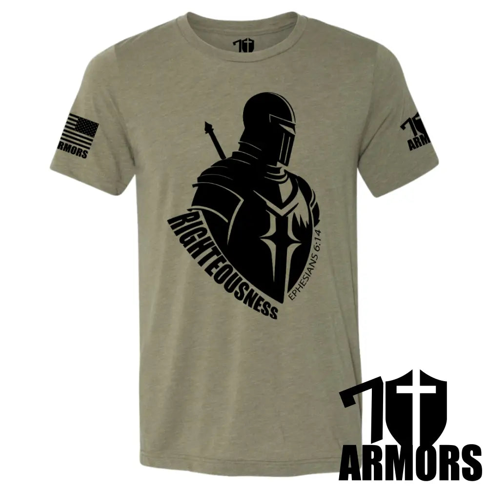 Breastplate Of Righteousness T-Shirt Sm / Od Green T-Shirts