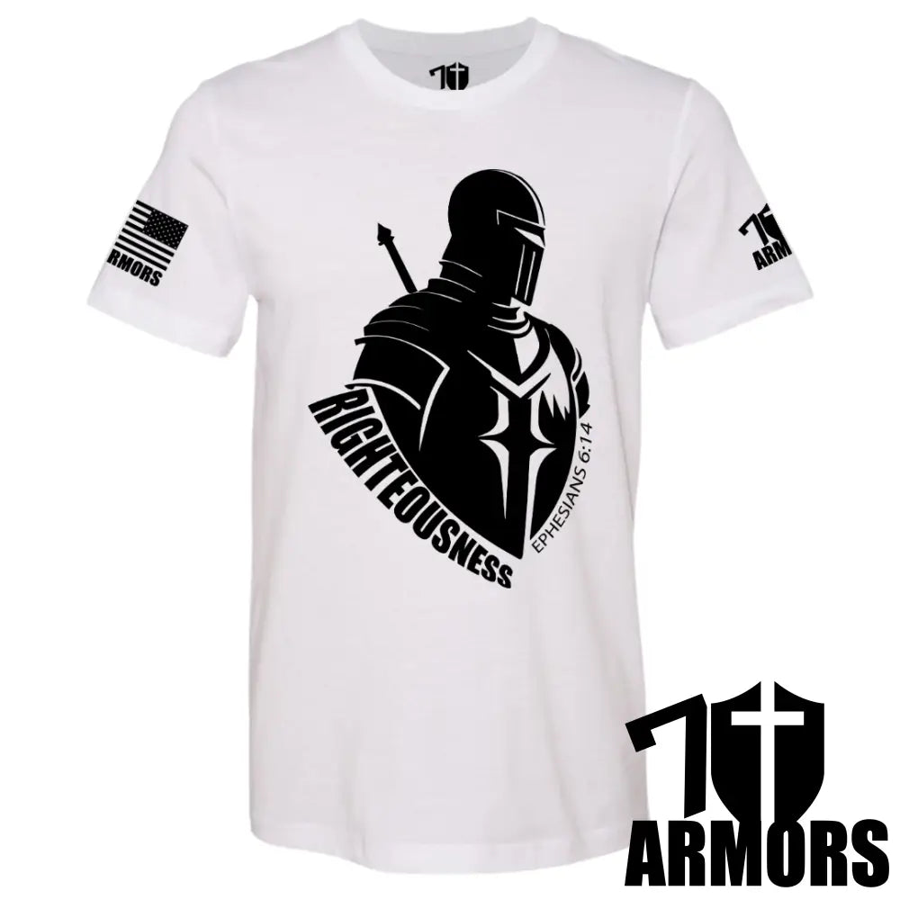 Breastplate Of Righteousness T-Shirt Sm / White T-Shirts