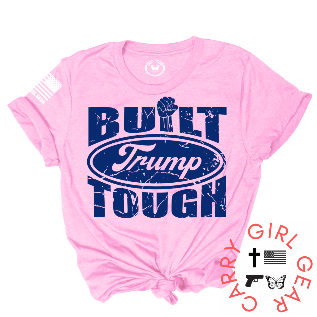 Built Trump Tough Tee Xs / Pink Unisex Cut Cgg Perfect