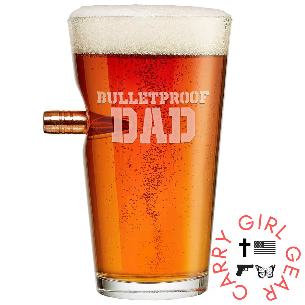 ’Bulletproof Dad’ Glasses No / Pint Glass (16Oz)