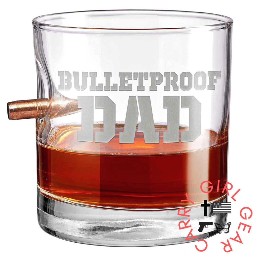 ’Bulletproof Dad’ Glasses No / Rocks Glass (11Oz)