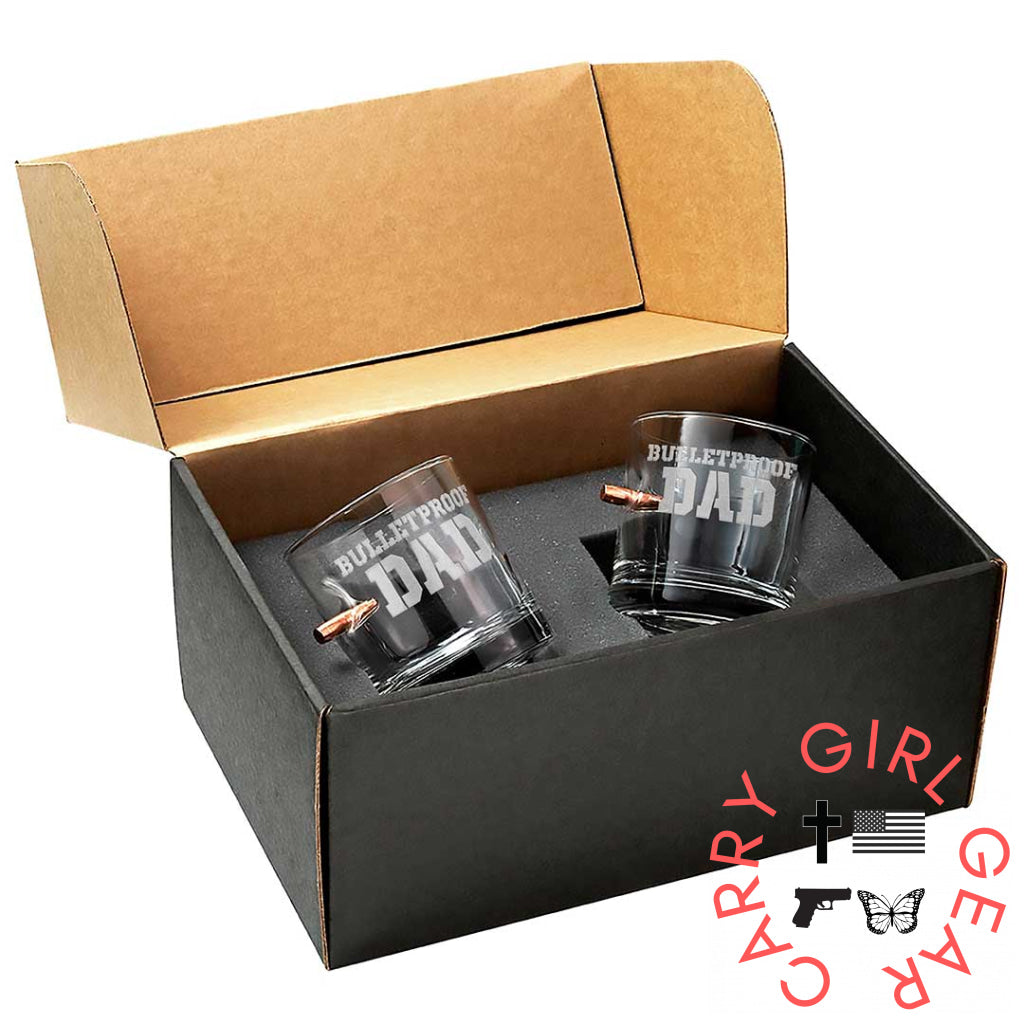 ’Bulletproof Dad’ Glasses Yes / Rocks Glass (11Oz)