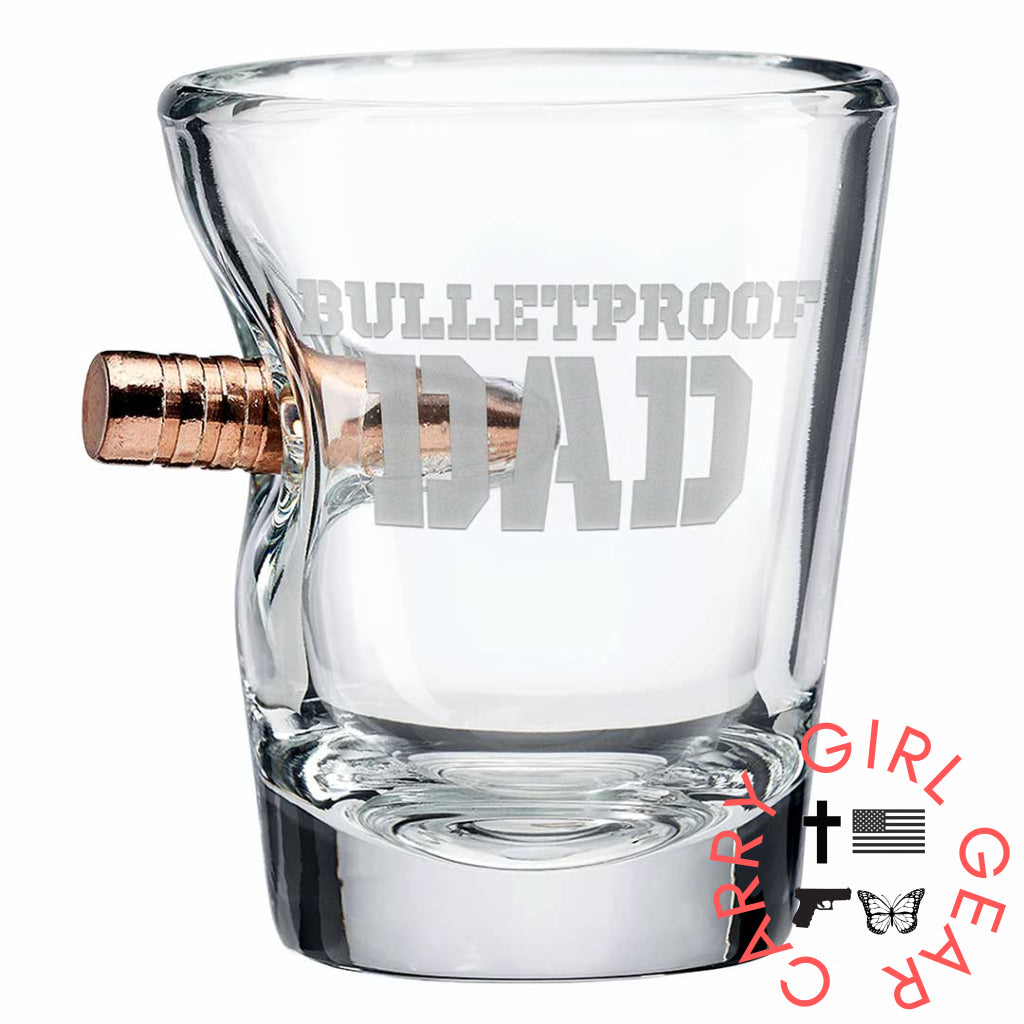 ’Bulletproof Dad’ Glasses No / Shot Glass (2Oz)