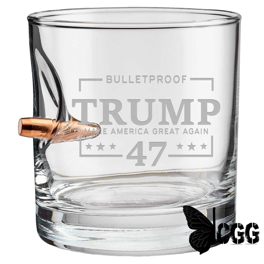 Bulletproof Trump 47 Whiskey Glass.308 / No