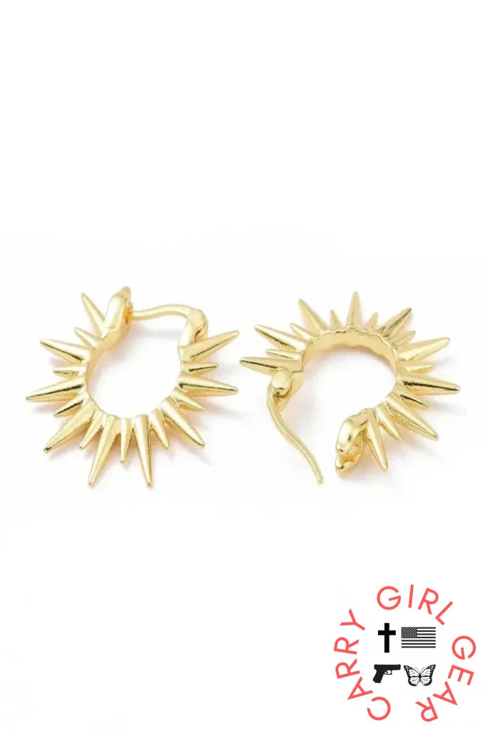 Burst of Spirit Hoop Earrings