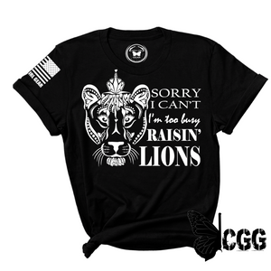 Busy Raisin Lions Tee Xs / Black Womens Cut Cgg Perfect Tee