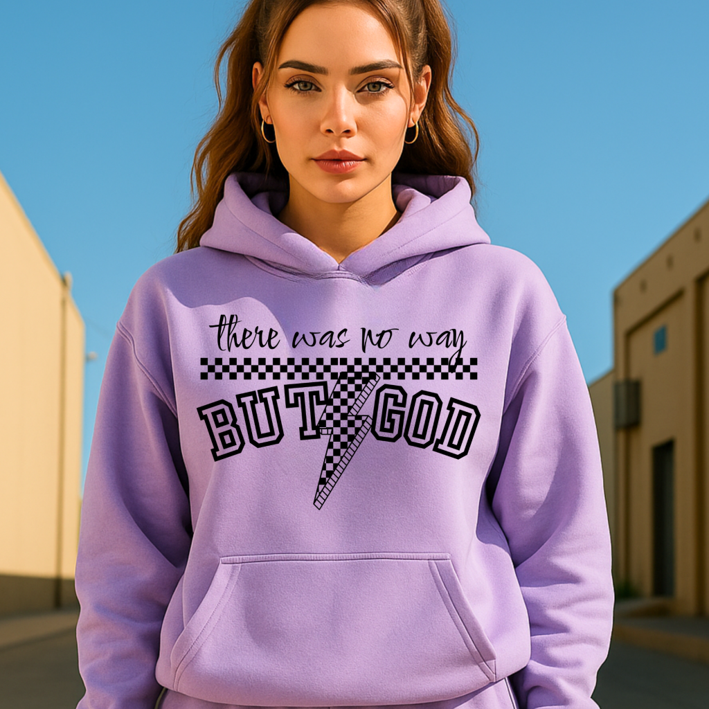 BUT GOD HOODIE LILAC / XS Clothing Set