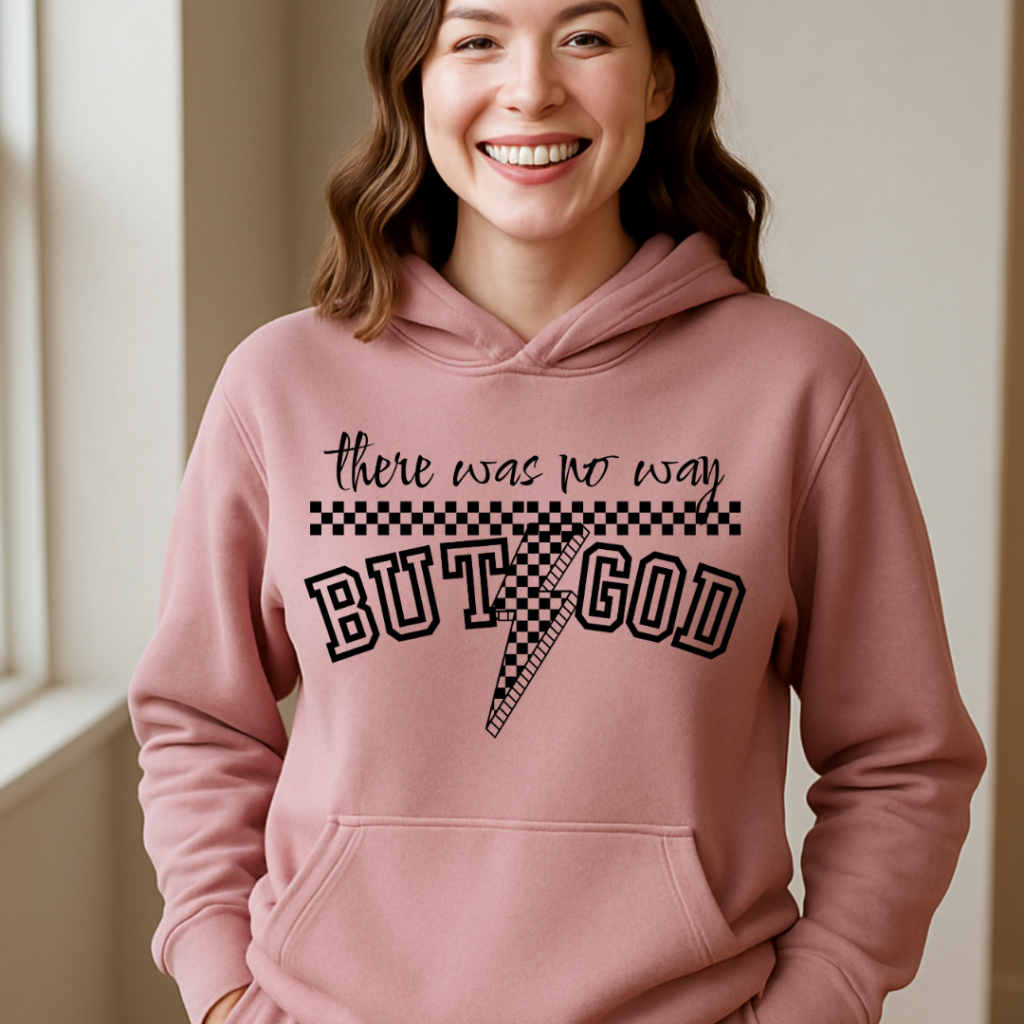 BUT GOD HOODIE MAUVE / XS Clothing Set