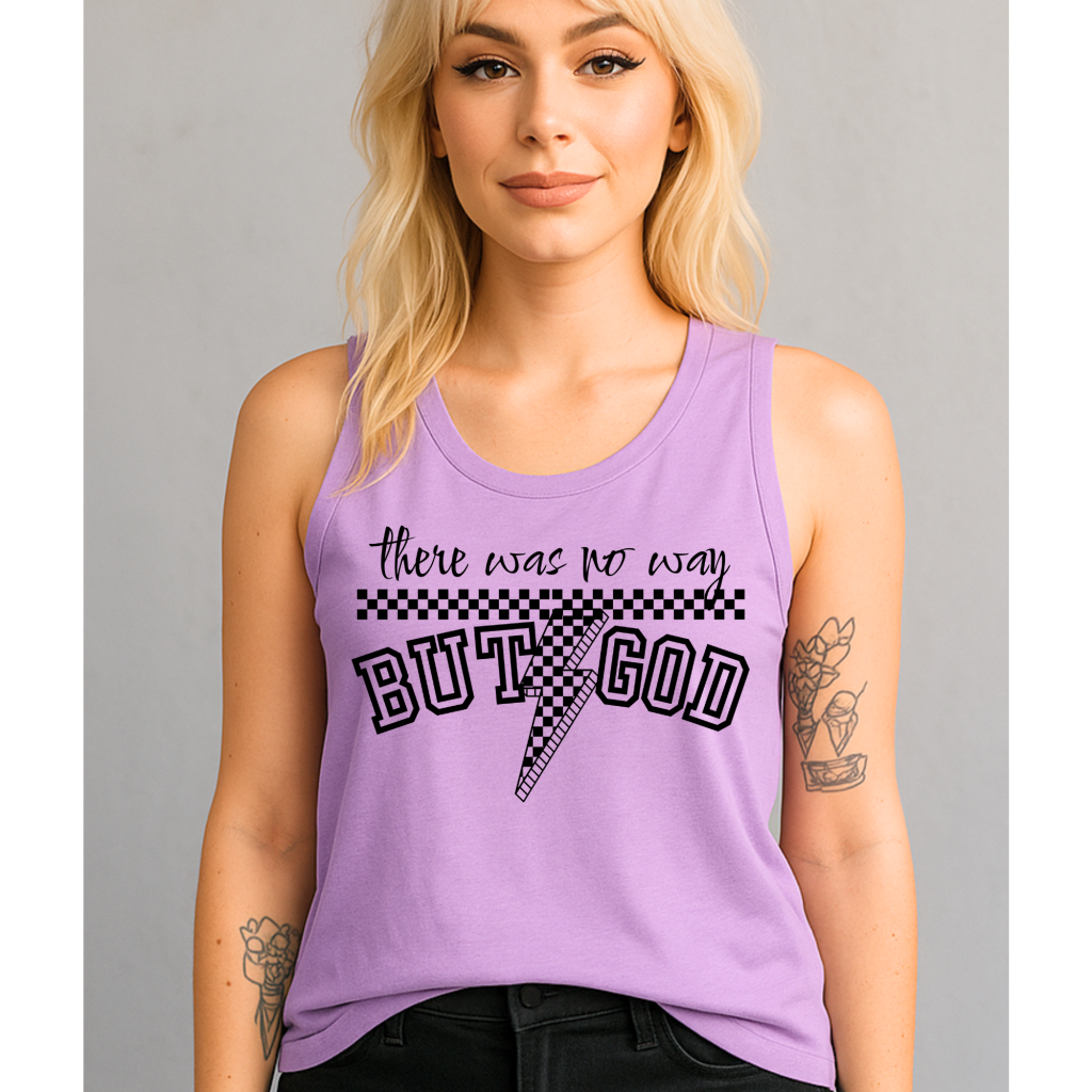 BUT GOD TANK LILAC / S MUSCLE TANK