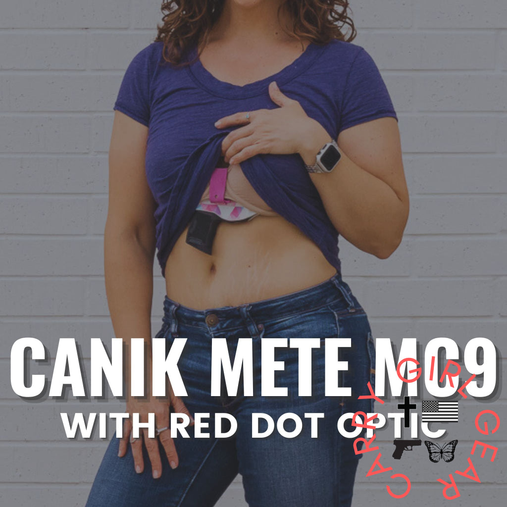 Canik Mete MC9 with Red Dot Optic Flashbang Bra Holster Flashbang - By Gun Fit