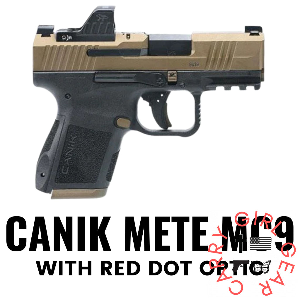 Canik Mete MC9 with Red Dot Optic Flashbang Bra Holster Flashbang - By Gun Fit
