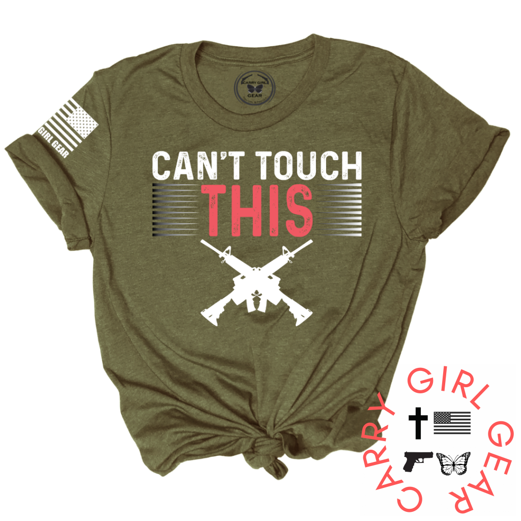 Cant Touch This Tee Xs / Olive Unisex Cut Cgg Perfect Tee