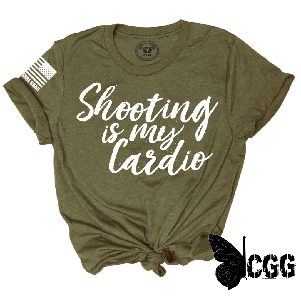 Cardio Tee Xs / Olive Unisex Cut Cgg Perfect Tee