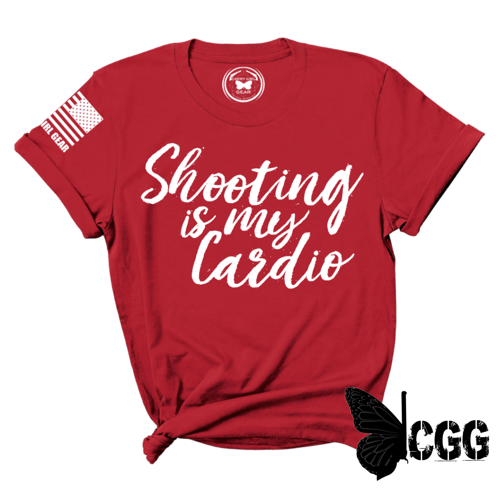 Cardio Tee Xs / Red Unisex Cut Cgg Perfect Tee