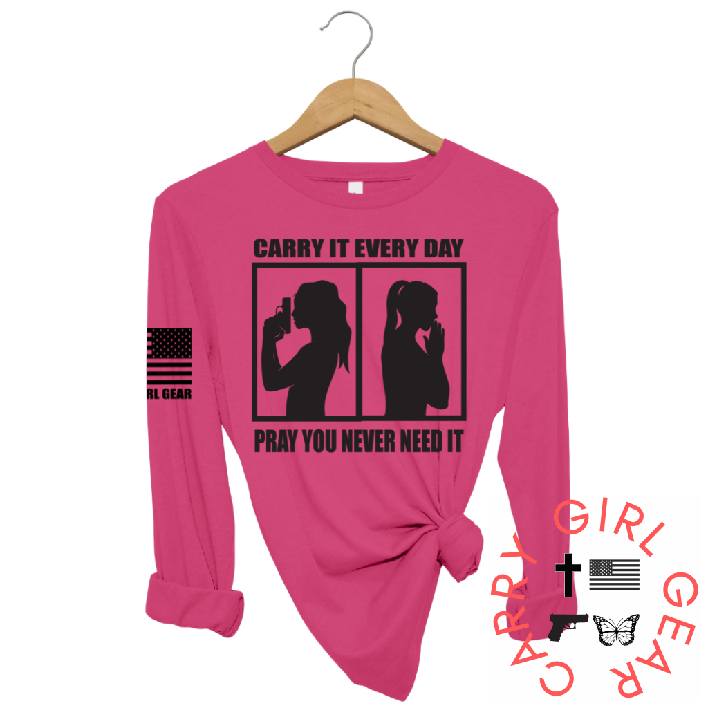 Carry & Pray Long Sleeve Berry / Xs