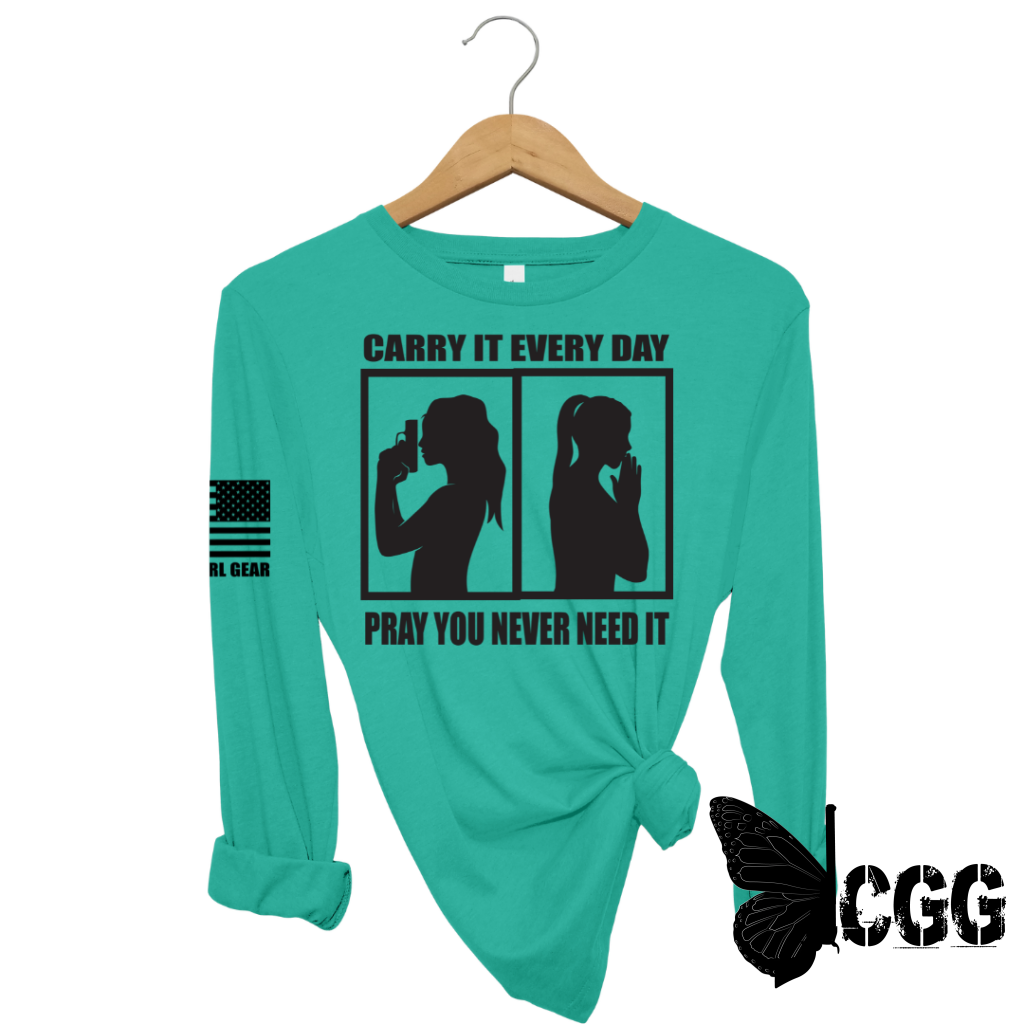 Carry & Pray Long Sleeve Jade / Xs