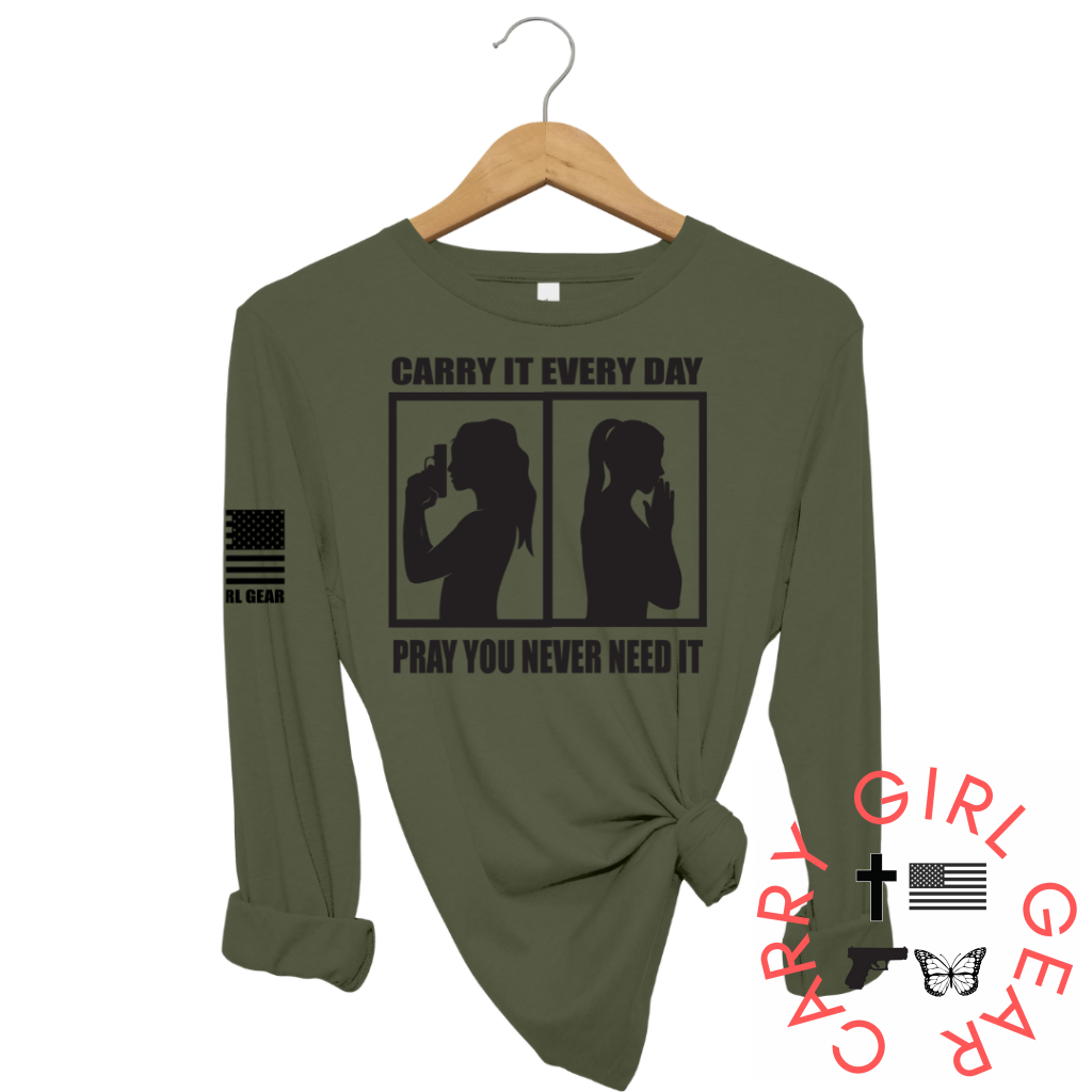 Carry & Pray Long Sleeve Olive / Xs
