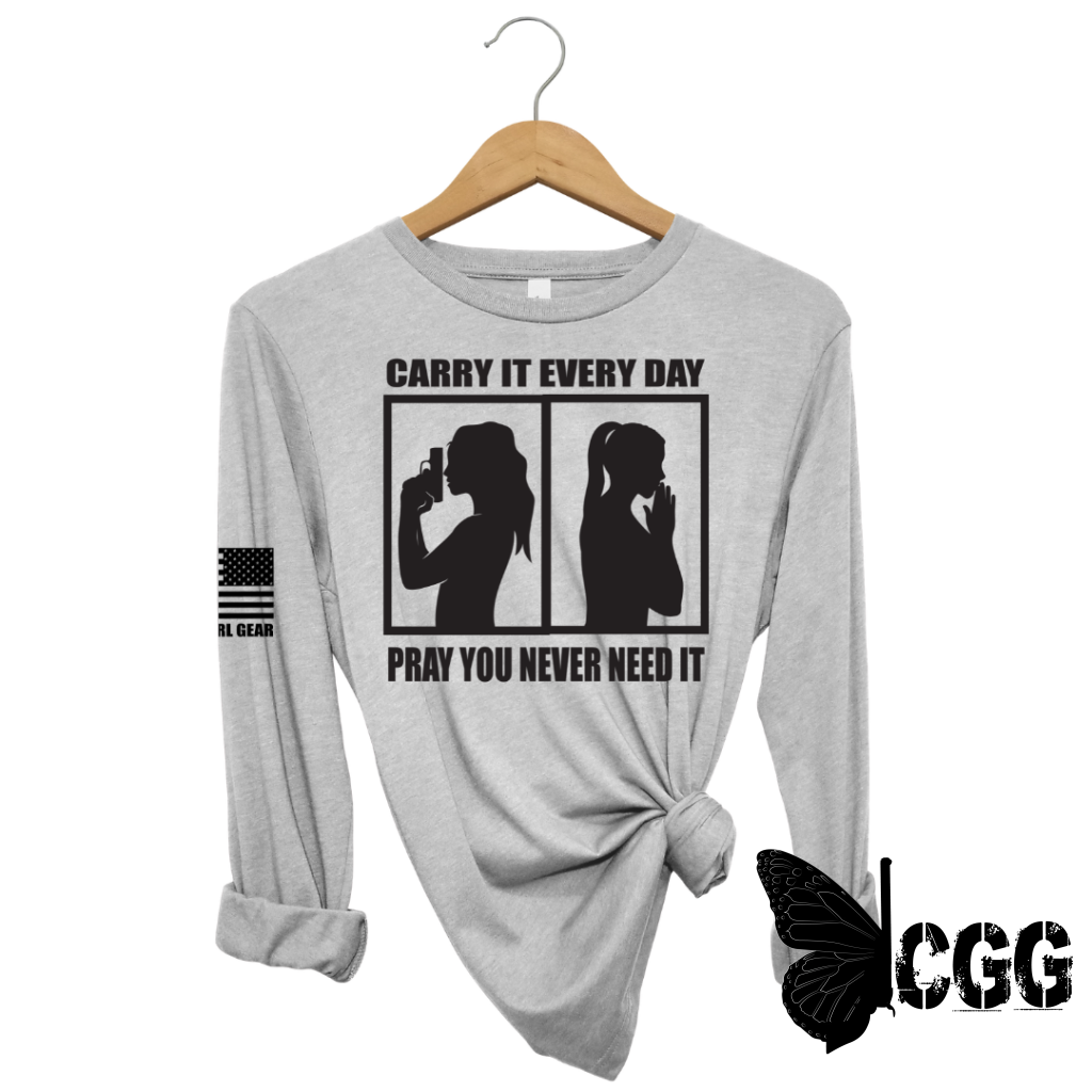 Carry & Pray Long Sleeve Steel / Xs