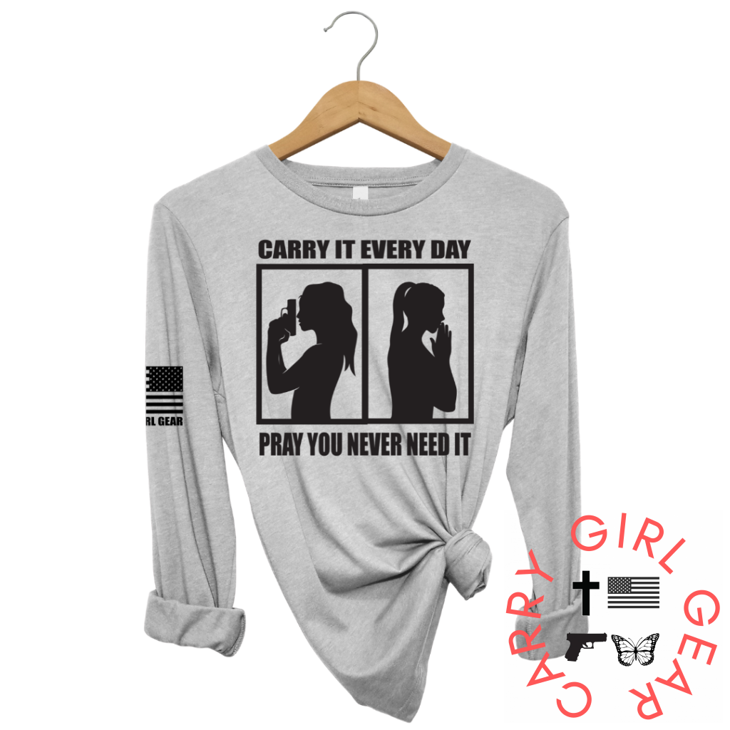 Carry & Pray Long Sleeve Steel / Xs