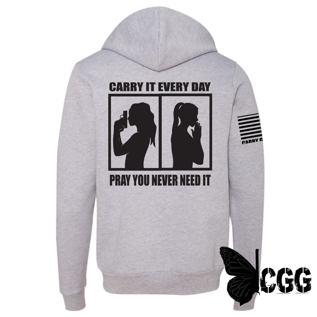 Carry & Pray Zippered Hoodie