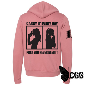Carry & Pray Zippered Hoodie