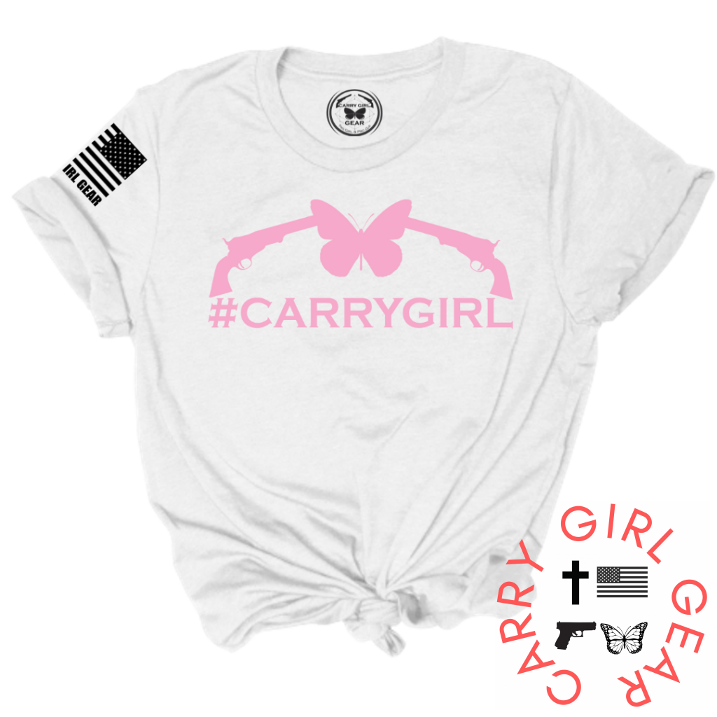 #Carrygirl Tee Xs / White Unisex Cut Cgg Perfect Tee