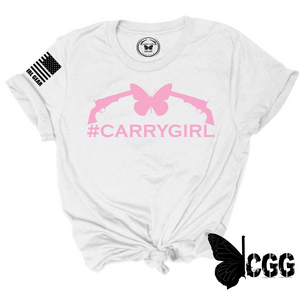 #Carrygirl Tee Xs / White Unisex Cut Cgg Perfect Tee