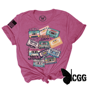 Cassette Tapes Tee Xs / Magenta Unisex Cut Cgg Perfect Tee