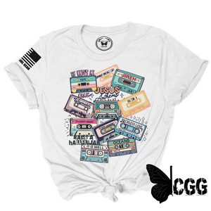 Cassette Tapes Tee Xs / White Unisex Cut Cgg Perfect Tee