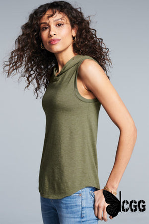 Cgg Hoodie Tank Xs / Military Green