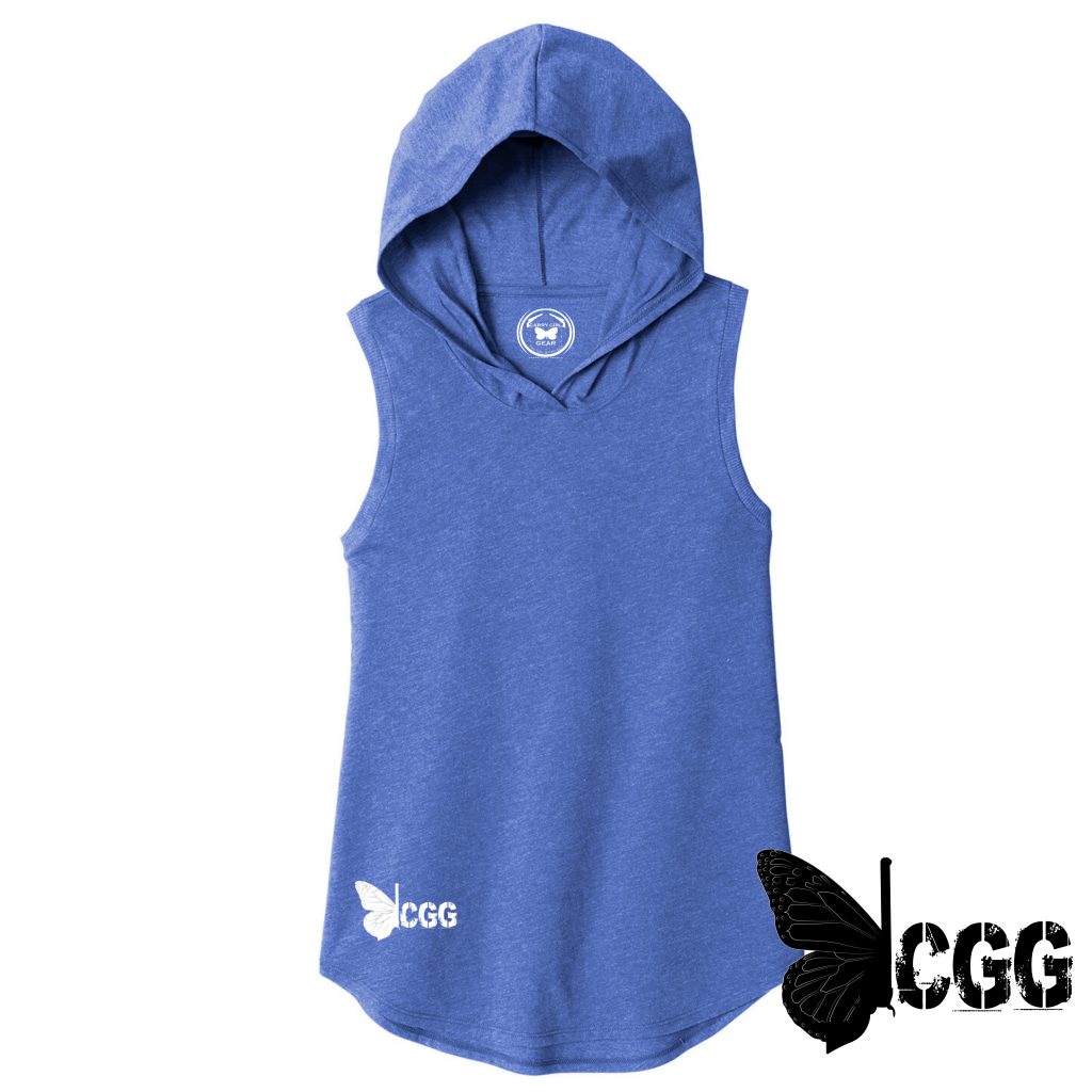 Cgg Hoodie Tank Xs / Royal Blue