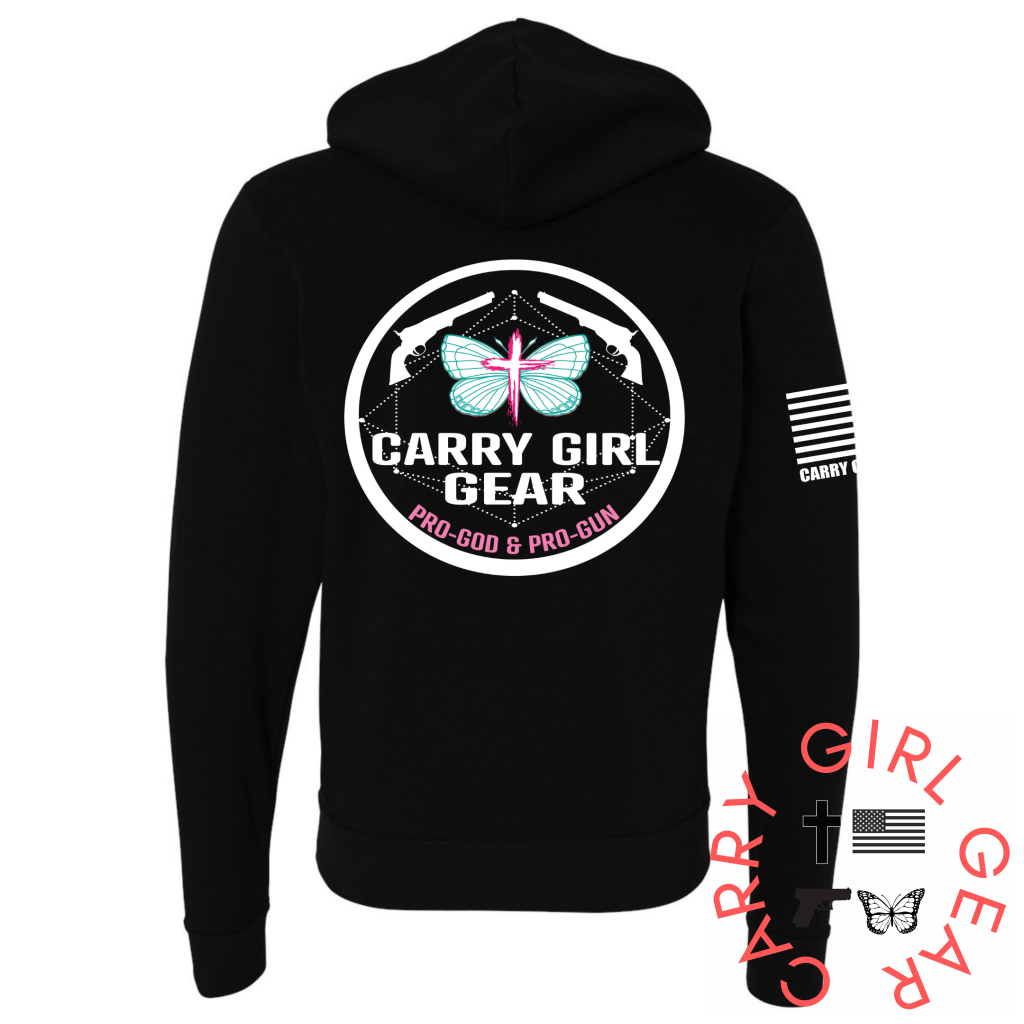 Cgg Original Zippered Hoodie Black / Xs